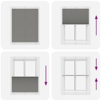 VidaXL Plissé rolgordijn 110x100 cm stofbreedte 109,4 cm antraciet - thumbnail