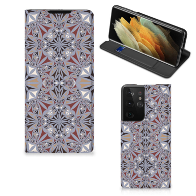 Samsung Galaxy S21 Ultra | Standcase | Flower Tiles