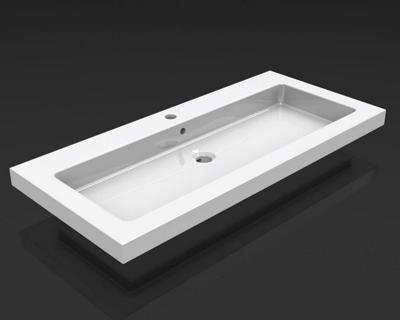 Wiesbaden keramische meubelwastafel 100x46 1 kr.gat