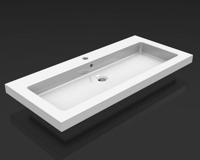 Wiesbaden keramische meubelwastafel 100x46 1 kr.gat - thumbnail