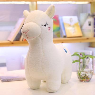 3 PC's creatieve nieuwe dier beest Alpaca Doll Plush Toy gras modder paard kinderen verjaardag cadeau pop Machine pop color:white(55cm)