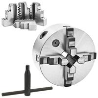 VidaXL Klauwplaat met 4 bekken zelfcentrerend 160 mm staal - thumbnail