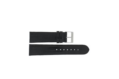 Horlogeband Universeel 62206.10.22 / Teju Leder Zwart 22mm