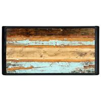 Eettafel 118x60x76 cm massief gerecycled hout - thumbnail