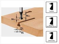 Festool Accessoires T-groeffrees HW schacht 8 mm HW S8 D10,5/NL13 - 491035 - thumbnail