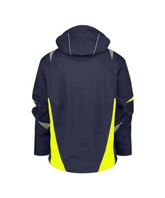 DASSY softshell kalama polyester nachtblauw/fluogeel m
