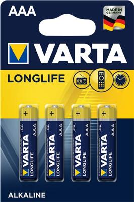VARTA batterij "longlife longlife micro 4-pack blister aaa