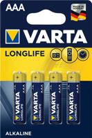 VARTA batterij "longlife longlife micro 4-pack blister aaa - thumbnail