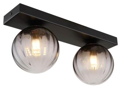 Globo 2-lichts plafondlampDallerta smoke glas - 15216-2