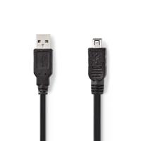 Nedis CCGP60200BK20 Usb 2.0-kabel A Male - Hirose Mini 4-pins Male 2,0 M Zwart - thumbnail