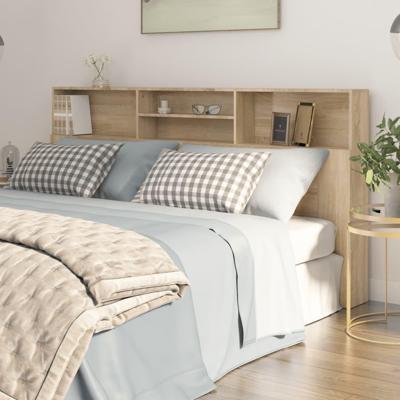 Hoofdbordkast 200x19x103,5 cm sonoma eikenkleurig Hoofdbordkast 200x19x103,5 cm sonoma eikenkleurig