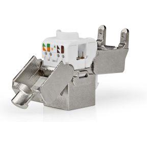 Nedis Keystone | CAT6a | RJ45 Female | S/FTP | Metaal | Doos - CCGB89730ME Nedis Keystone | CAT6a | RJ45 Female | S/FTP | Metaal | Doos - CCGB89730ME