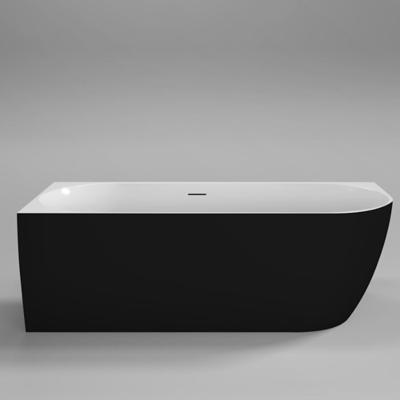 Vrijstaand Hoekbad Sanilux Moon Links 180x80x60 Zwart Wit Sanilux Vrijstaand Hoekbad Sanilux Moon Links 180x80x60 Zwart Wit Sanilux