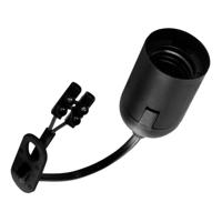 Bailey Verhuisfitting 15cm E27 zwart - 2x0.75mm2 - thumbnail