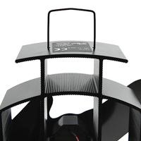 VidaXL Kachelventilator met 2 vinnen zwart - thumbnail