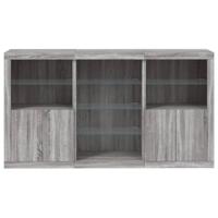 Dressoir met LED-verlichting 181,5x37x100 cm grijs sonoma eiken - thumbnail