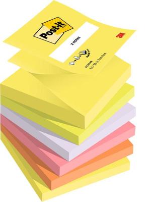 Memoblok 3m post-it z-note r330 76x76mm ass kleur | 12 stuks