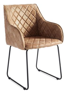 Rivièra Maison Eetkamerstoel 'Frisco Drive' Pellini, kleur Camel