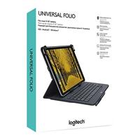 Logitech Universal Folio 10 Tablet folio Zwart - thumbnail