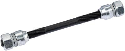 Pieper Mp vooras mp fr.wheel axle 127mm long 2xfixed