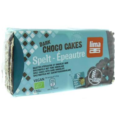 Lima Spelt wafels pure chocolade bio (90 gr)