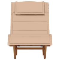 Ligbed schommelend met kussen massief acaciahout - thumbnail