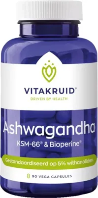 Vitakruid Ashwagandha 5% withanoliden KSM-66® & Bioperine® 60 Vitakruid Ashwagandha 5% withanoliden KSM-66® & Bioperine® 60