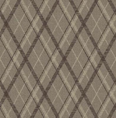 Dutch Wallcoverings Sauvage Ruit - Bruin