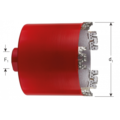 Rotec Dozenboor M-segm. DROOG ø82x60xM16x2 (5) 24x3,5x9 - 7635182