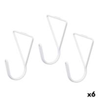 Hangers Gift Decor Wit Metaal Driehoekig Set 3 Onderdelen (6 Stuks) - thumbnail