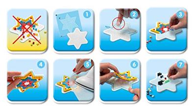 Hama bead-tac strijkkralenbordjes, 5st.