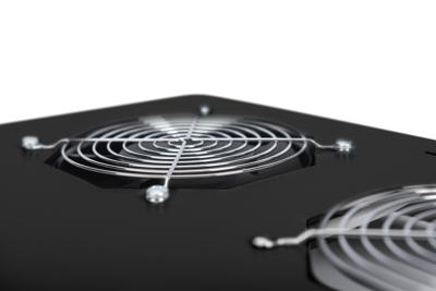 Digitus DN-19 FAN-2-B-N 19 inch 2 x Ventilator voor patchkast 1 HE Vast inbouw, Met schakelaar Geschikt voor kastdiepte: vanaf 600 mm Zwart (RAL 9005)