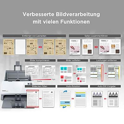Plustek SmartOffice PS406U Plus Documentscanner duplex A4 600 x 600 dpi 40 pag./min., 80 Beelden/min USB Plustek SmartOffice PS406U Plus Documentscanner duplex A4 600 x 600 dpi 40 pag./min., 80 Beelden/min USB