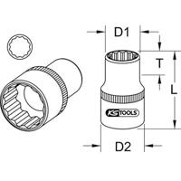 KS Tools 9171365 9171365 Verwisselbare kop - thumbnail