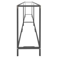 Wandtafel 220x35x75,5 cm gehard glas transparant - thumbnail