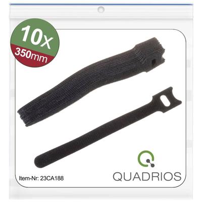 Quadrios 23CA188 Klittenband kabelbinder Om te bundelen Haak- en lusdeel (l x b) 350 mm x 14 mm Zwart 10 stuk(s) Quadrios 23CA188 Klittenband kabelbinder Om te bundelen Haak- en lusdeel (l x b) 350 mm x 14 mm Zwart 10 stuk(s)