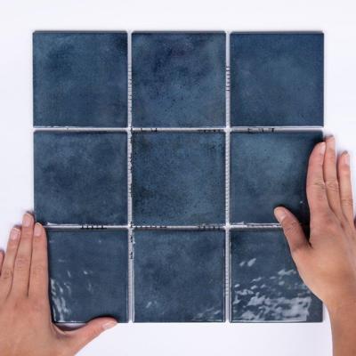 Mozaiek Tegel Kasba 29,7x29,7 cm Glans Indigo The Mosaic Factory