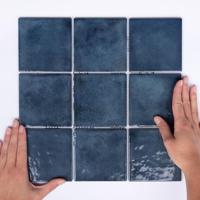 Mozaiek Tegel Kasba 29,7x29,7 cm Glans Indigo The Mosaic Factory - thumbnail