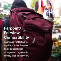 Osprey Farpoint Fairview Travel Daypack - 15L - Zircon Red - thumbnail