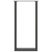 Bartafelpoten 2 st U-vormig 50x(100-101) cm staal antraciet - thumbnail