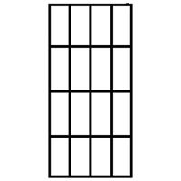 VidaXL Inloopdouchewand 100x195 cm mat gehard glas - thumbnail