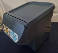 Aardappelbak - Vegetable Box - Voorraaddoos - met voorklep - stapelbaar - Grijs - thumbnail