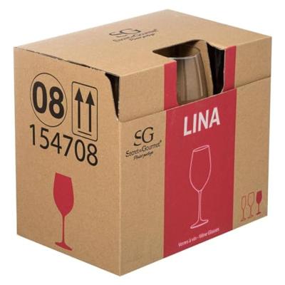 Set van bekers Secret de Gourmet Wijn Transparant 6 Onderdelen 410 ml 22,1 x 6 cm