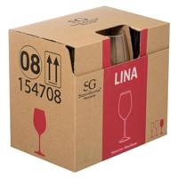 Set van bekers Secret de Gourmet Wijn Transparant 6 Onderdelen 410 ml 22,1 x 6 cm - thumbnail