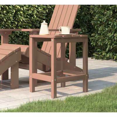 Tuintafel Adirondack 38x38x46 cm HDPE bruin Tuintafel Adirondack 38x38x46 cm HDPE bruin