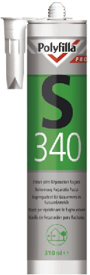 Polyfilla Pro S340 Buitenvoeg Reparatiepasta - Zilvergrijs