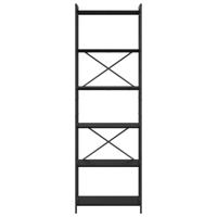 Boekenkast Zwart eiken 60 x 30 x 188 cm Spaanplaat - thumbnail