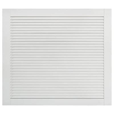 VidaXL Kastdeuren met lamellen 2 st 39,5x49,4 cm grenenhout wit