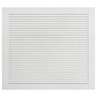 Kastdeuren met lamellen 2 st 39,5x49,4 cm grenenhout wit - thumbnail