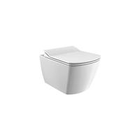 Wandcloset BWS Flat Rim-off Met Bidet Keramiek Wit (Excl. Zitting) - thumbnail
